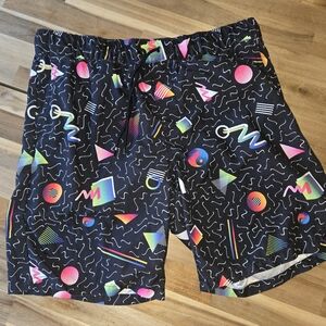 Empyre Black Retro-Inspired Swim Shorts Saved By The Bell 80s